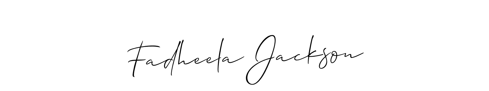 Once you've used our free online signature maker to create your best signature Allison_Script style, it's time to enjoy all of the benefits that Fadheela Jackson name signing documents. Fadheela Jackson signature style 2 images and pictures png