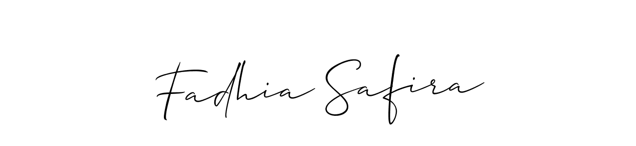 Also You can easily find your signature by using the search form. We will create Fadhia Safira name handwritten signature images for you free of cost using Allison_Script sign style. Fadhia Safira signature style 2 images and pictures png