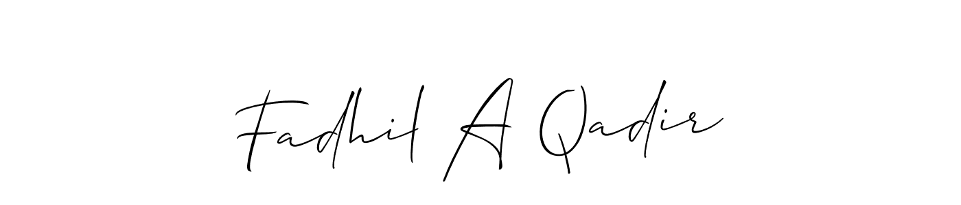 Best and Professional Signature Style for Fadhil A Qadir. Allison_Script Best Signature Style Collection. Fadhil A Qadir signature style 2 images and pictures png