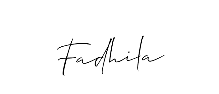 You should practise on your own different ways (Allison_Script) to write your name (Fadhila) in signature. don't let someone else do it for you. Fadhila signature style 2 images and pictures png