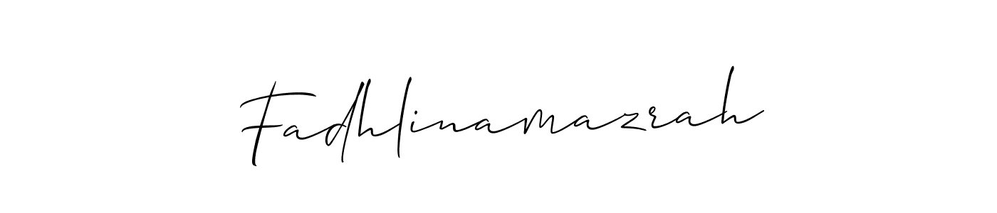 Once you've used our free online signature maker to create your best signature Allison_Script style, it's time to enjoy all of the benefits that Fadhlinamazrah name signing documents. Fadhlinamazrah signature style 2 images and pictures png