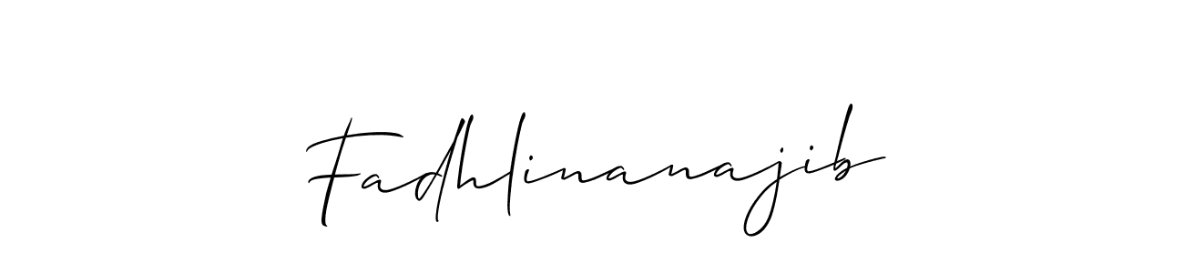 Best and Professional Signature Style for Fadhlinanajib. Allison_Script Best Signature Style Collection. Fadhlinanajib signature style 2 images and pictures png