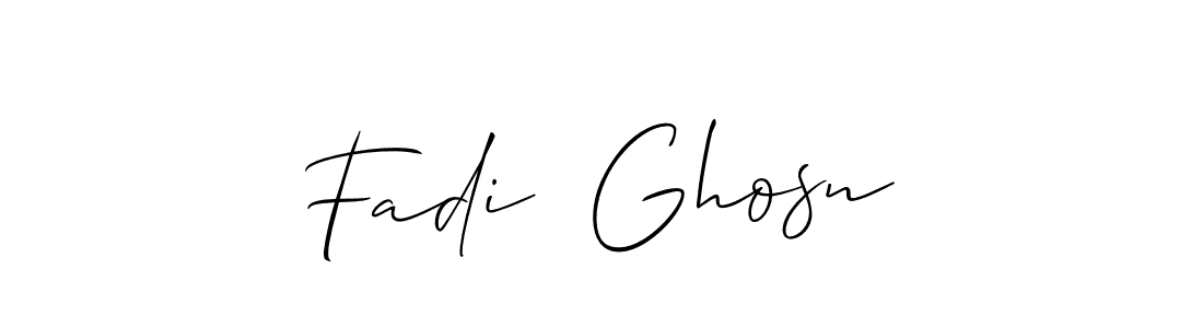 You should practise on your own different ways (Allison_Script) to write your name (Fadi  Ghosn) in signature. don't let someone else do it for you. Fadi  Ghosn signature style 2 images and pictures png