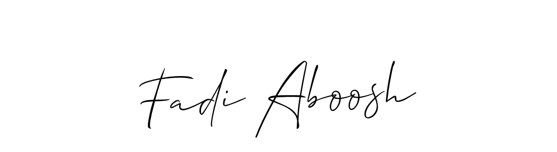 Best and Professional Signature Style for Fadi Aboosh. Allison_Script Best Signature Style Collection. Fadi Aboosh signature style 2 images and pictures png