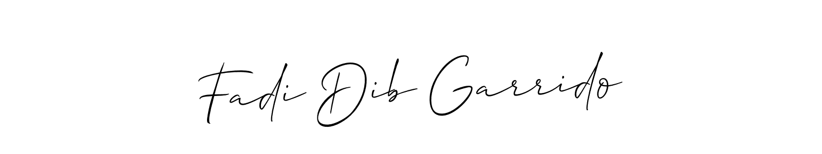 Similarly Allison_Script is the best handwritten signature design. Signature creator online .You can use it as an online autograph creator for name Fadi Dib Garrido. Fadi Dib Garrido signature style 2 images and pictures png