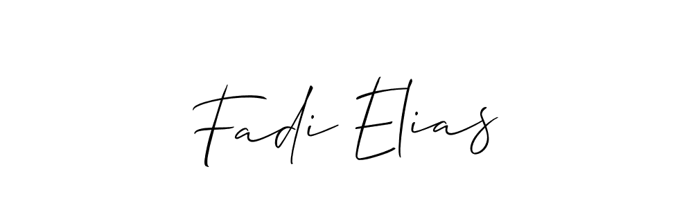 Also You can easily find your signature by using the search form. We will create Fadi Elias name handwritten signature images for you free of cost using Allison_Script sign style. Fadi Elias signature style 2 images and pictures png