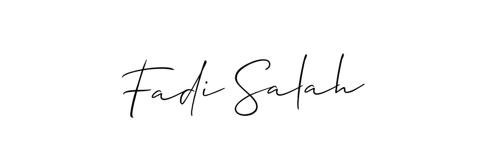 Allison_Script is a professional signature style that is perfect for those who want to add a touch of class to their signature. It is also a great choice for those who want to make their signature more unique. Get Fadi Salah name to fancy signature for free. Fadi Salah signature style 2 images and pictures png