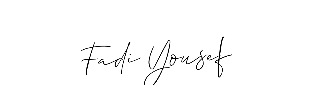 It looks lik you need a new signature style for name Fadi Yousef. Design unique handwritten (Allison_Script) signature with our free signature maker in just a few clicks. Fadi Yousef signature style 2 images and pictures png