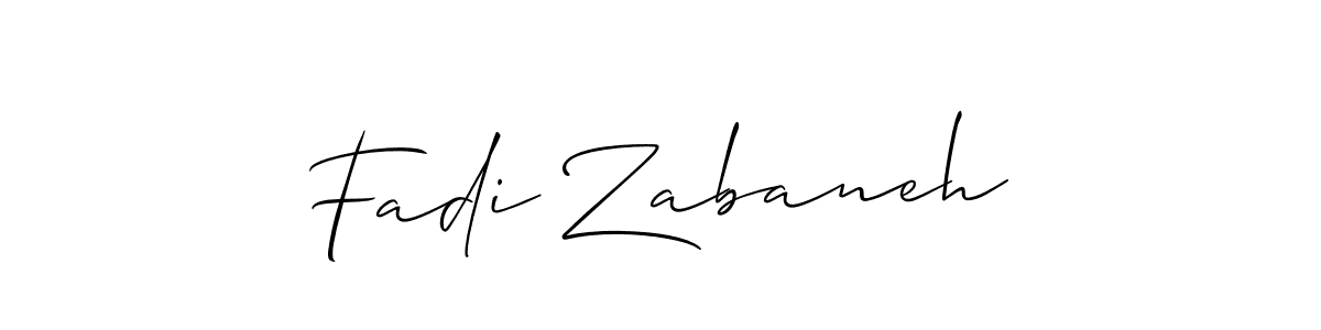if you are searching for the best signature style for your name Fadi Zabaneh. so please give up your signature search. here we have designed multiple signature styles  using Allison_Script. Fadi Zabaneh signature style 2 images and pictures png