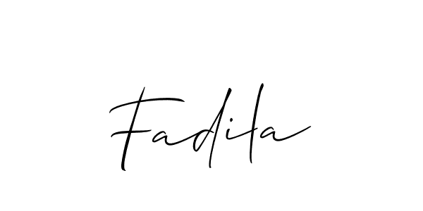 Once you've used our free online signature maker to create your best signature Allison_Script style, it's time to enjoy all of the benefits that Fadila name signing documents. Fadila signature style 2 images and pictures png