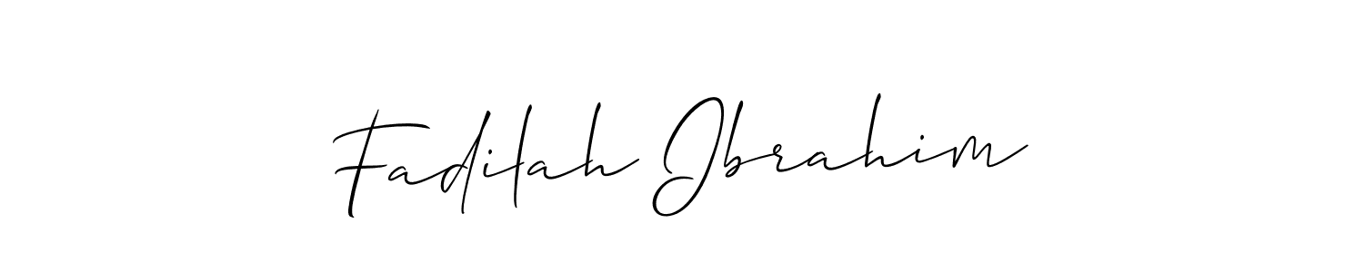 Make a beautiful signature design for name Fadilah Ibrahim. Use this online signature maker to create a handwritten signature for free. Fadilah Ibrahim signature style 2 images and pictures png
