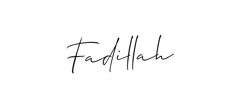 You should practise on your own different ways (Allison_Script) to write your name (Fadillah) in signature. don't let someone else do it for you. Fadillah signature style 2 images and pictures png