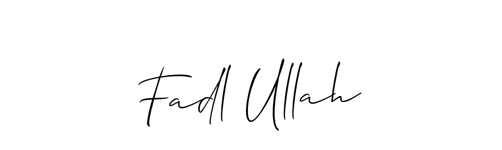 You should practise on your own different ways (Allison_Script) to write your name (Fadl Ullah) in signature. don't let someone else do it for you. Fadl Ullah signature style 2 images and pictures png