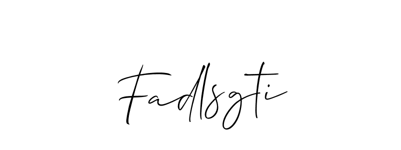 Make a short Fadlsgti signature style. Manage your documents anywhere anytime using Allison_Script. Create and add eSignatures, submit forms, share and send files easily. Fadlsgti signature style 2 images and pictures png