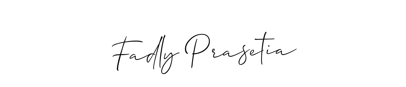 Make a beautiful signature design for name Fadly Prasetia. Use this online signature maker to create a handwritten signature for free. Fadly Prasetia signature style 2 images and pictures png