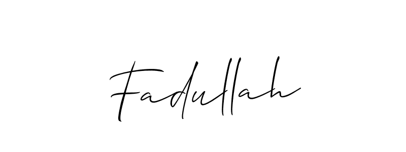 Make a beautiful signature design for name Fadullah. Use this online signature maker to create a handwritten signature for free. Fadullah signature style 2 images and pictures png