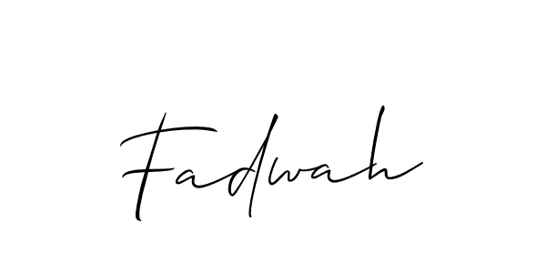 Create a beautiful signature design for name Fadwah. With this signature (Allison_Script) fonts, you can make a handwritten signature for free. Fadwah signature style 2 images and pictures png