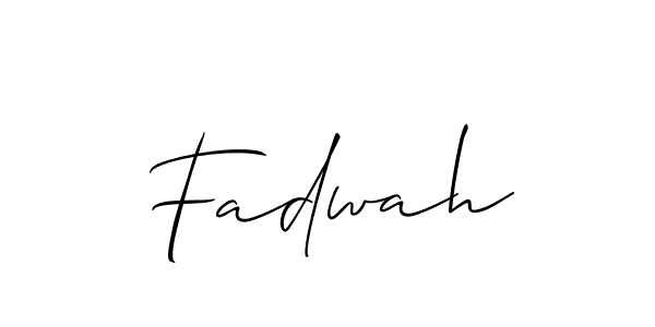Also You can easily find your signature by using the search form. We will create Fadwah name handwritten signature images for you free of cost using Allison_Script sign style. Fadwah signature style 2 images and pictures png