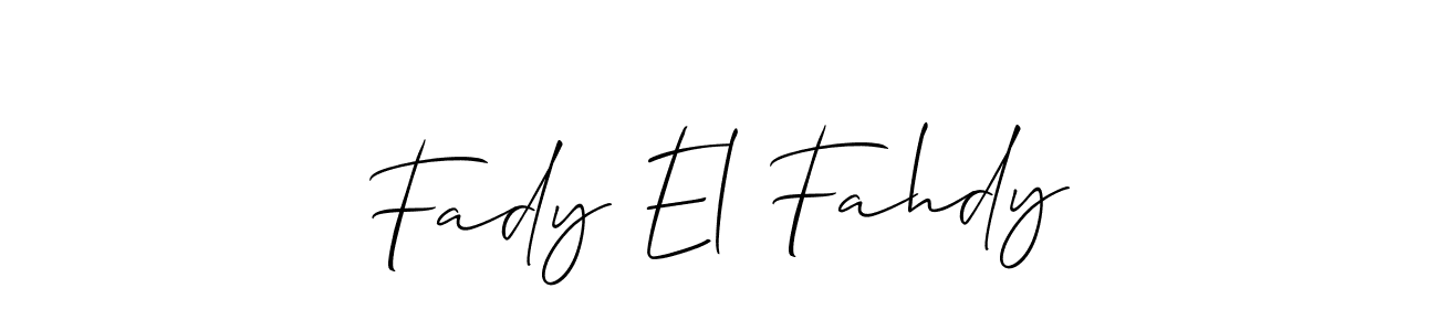 How to make Fady El Fahdy signature? Allison_Script is a professional autograph style. Create handwritten signature for Fady El Fahdy name. Fady El Fahdy signature style 2 images and pictures png