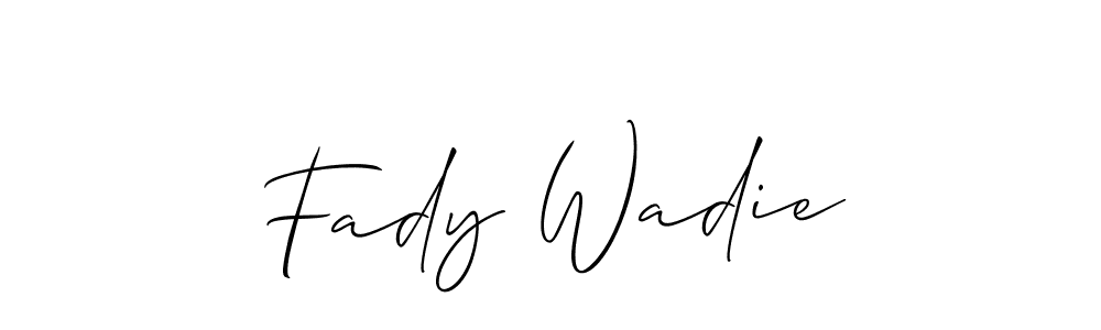 Create a beautiful signature design for name Fady Wadie. With this signature (Allison_Script) fonts, you can make a handwritten signature for free. Fady Wadie signature style 2 images and pictures png