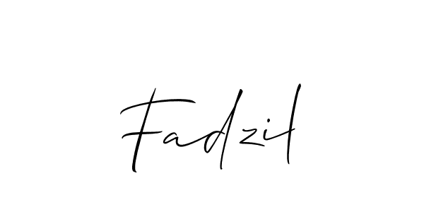 It looks lik you need a new signature style for name Fadzil. Design unique handwritten (Allison_Script) signature with our free signature maker in just a few clicks. Fadzil signature style 2 images and pictures png
