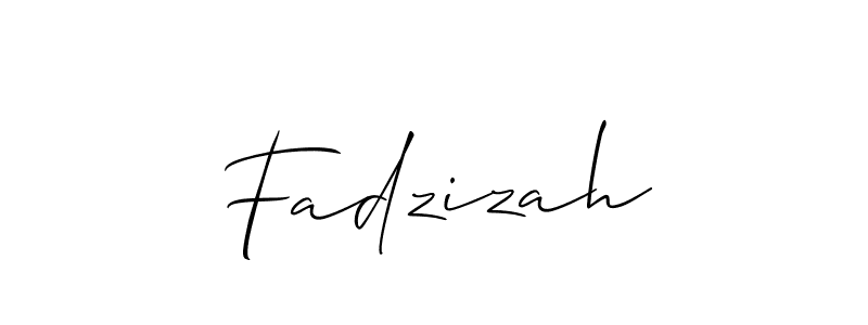 Also we have Fadzizah name is the best signature style. Create professional handwritten signature collection using Allison_Script autograph style. Fadzizah signature style 2 images and pictures png