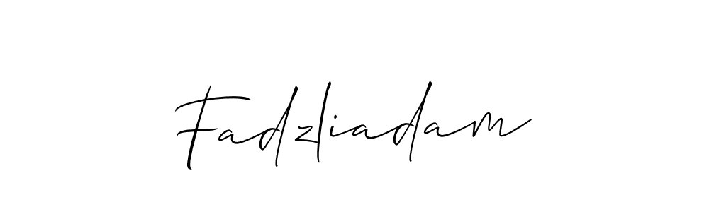 Use a signature maker to create a handwritten signature online. With this signature software, you can design (Allison_Script) your own signature for name Fadzliadam. Fadzliadam signature style 2 images and pictures png