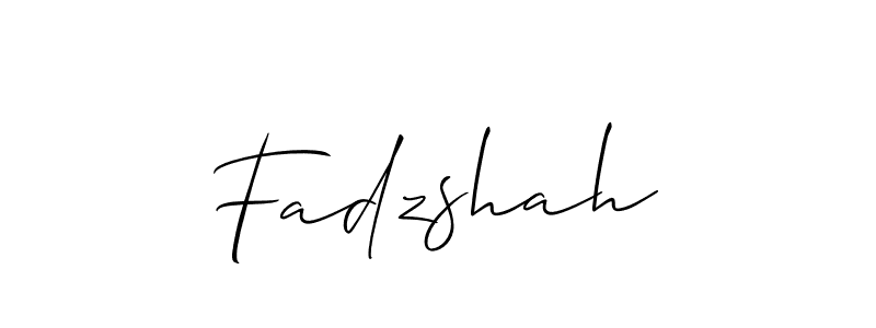 Make a beautiful signature design for name Fadzshah. Use this online signature maker to create a handwritten signature for free. Fadzshah signature style 2 images and pictures png