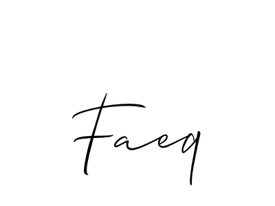 Make a beautiful signature design for name Faeq. Use this online signature maker to create a handwritten signature for free. Faeq signature style 2 images and pictures png