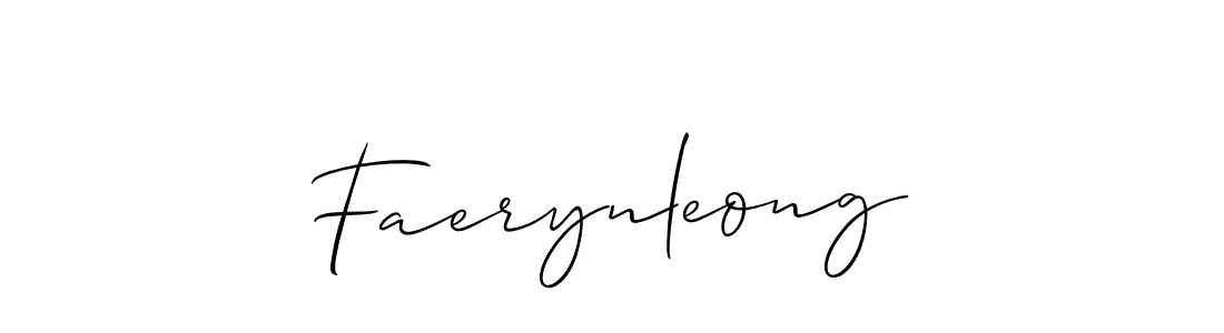 Also You can easily find your signature by using the search form. We will create Faerynleong name handwritten signature images for you free of cost using Allison_Script sign style. Faerynleong signature style 2 images and pictures png