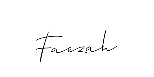 How to make Faezah name signature. Use Allison_Script style for creating short signs online. This is the latest handwritten sign. Faezah signature style 2 images and pictures png