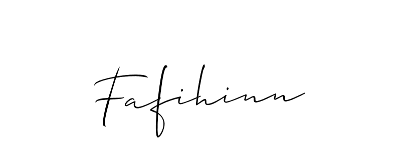 Create a beautiful signature design for name Fafihinn. With this signature (Allison_Script) fonts, you can make a handwritten signature for free. Fafihinn signature style 2 images and pictures png