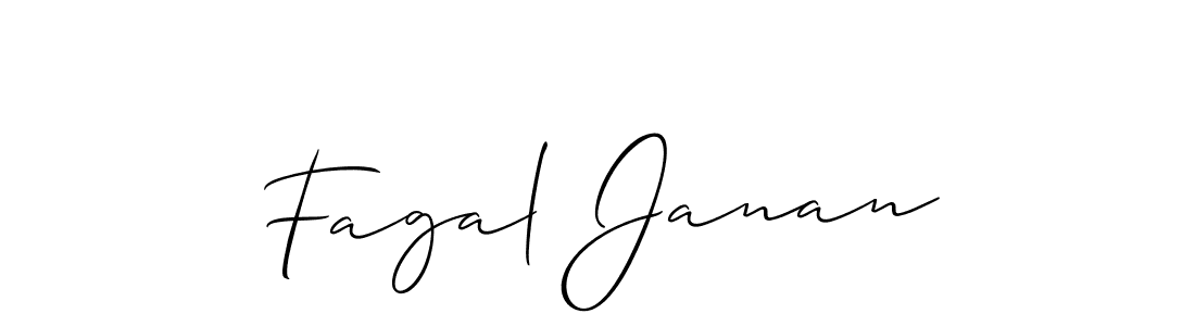 You should practise on your own different ways (Allison_Script) to write your name (Fagal Janan) in signature. don't let someone else do it for you. Fagal Janan signature style 2 images and pictures png