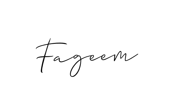 Make a beautiful signature design for name Fageem. Use this online signature maker to create a handwritten signature for free. Fageem signature style 2 images and pictures png