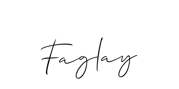 The best way (Allison_Script) to make a short signature is to pick only two or three words in your name. The name Faglay include a total of six letters. For converting this name. Faglay signature style 2 images and pictures png