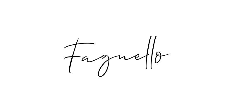 How to make Fagnello signature? Allison_Script is a professional autograph style. Create handwritten signature for Fagnello name. Fagnello signature style 2 images and pictures png