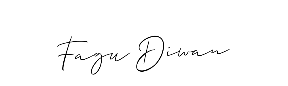 How to make Fagu Diwan signature? Allison_Script is a professional autograph style. Create handwritten signature for Fagu Diwan name. Fagu Diwan signature style 2 images and pictures png