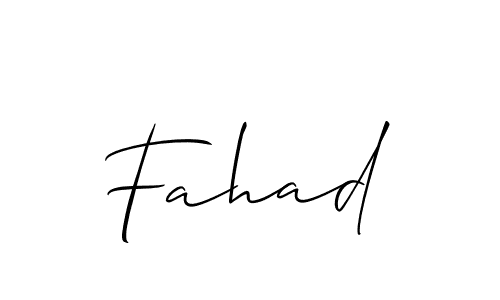 How to make Fahad signature? Allison_Script is a professional autograph style. Create handwritten signature for Fahad name. Fahad signature style 2 images and pictures png