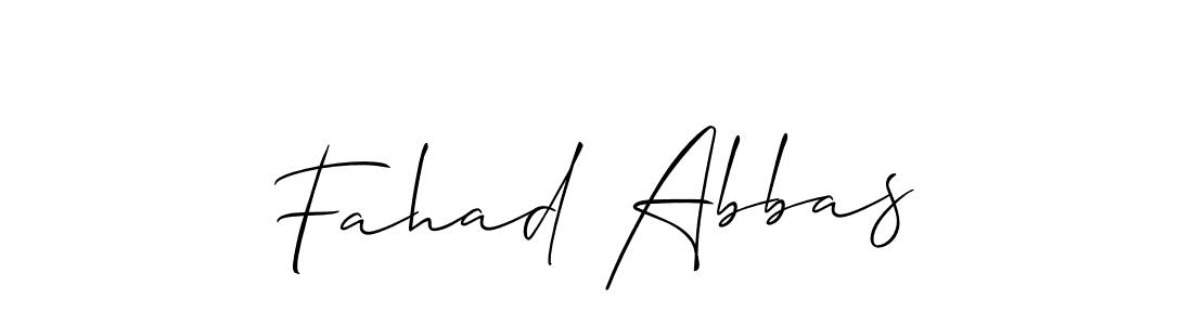 Make a short Fahad Abbas signature style. Manage your documents anywhere anytime using Allison_Script. Create and add eSignatures, submit forms, share and send files easily. Fahad Abbas signature style 2 images and pictures png