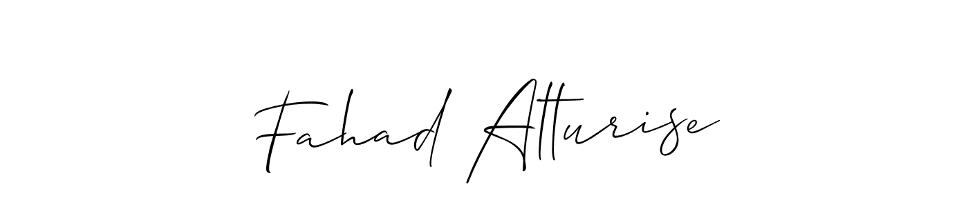 Create a beautiful signature design for name Fahad Alturise. With this signature (Allison_Script) fonts, you can make a handwritten signature for free. Fahad Alturise signature style 2 images and pictures png