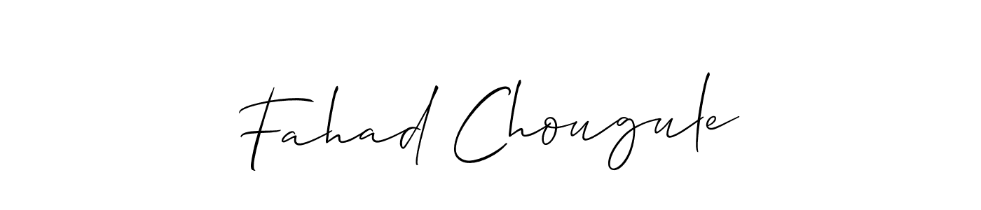 How to make Fahad Chougule name signature. Use Allison_Script style for creating short signs online. This is the latest handwritten sign. Fahad Chougule signature style 2 images and pictures png