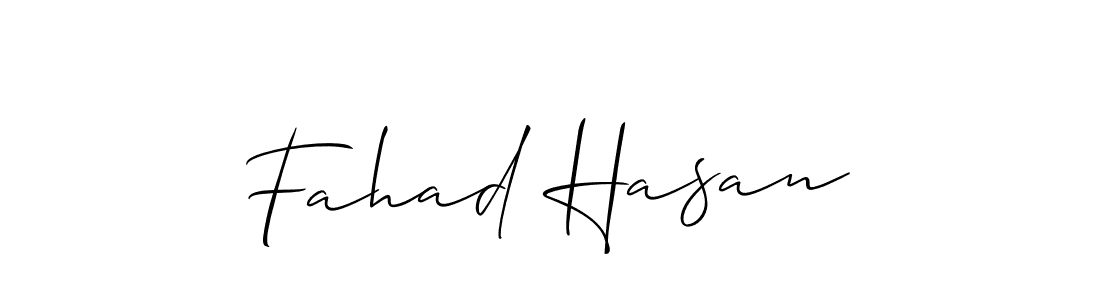 Make a short Fahad Hasan signature style. Manage your documents anywhere anytime using Allison_Script. Create and add eSignatures, submit forms, share and send files easily. Fahad Hasan signature style 2 images and pictures png