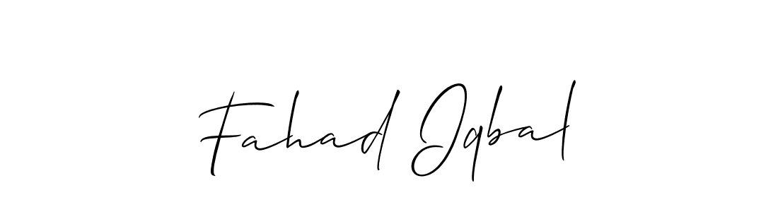 Allison_Script is a professional signature style that is perfect for those who want to add a touch of class to their signature. It is also a great choice for those who want to make their signature more unique. Get Fahad Iqbal name to fancy signature for free. Fahad Iqbal signature style 2 images and pictures png