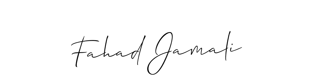 The best way (Allison_Script) to make a short signature is to pick only two or three words in your name. The name Fahad Jamali include a total of six letters. For converting this name. Fahad Jamali signature style 2 images and pictures png