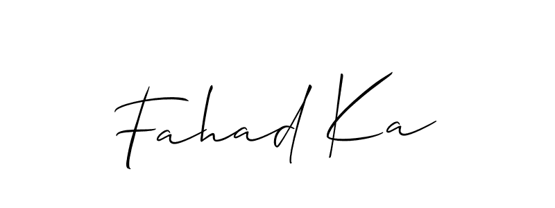 Best and Professional Signature Style for Fahad Ka. Allison_Script Best Signature Style Collection. Fahad Ka signature style 2 images and pictures png