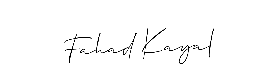 How to make Fahad Kayal signature? Allison_Script is a professional autograph style. Create handwritten signature for Fahad Kayal name. Fahad Kayal signature style 2 images and pictures png