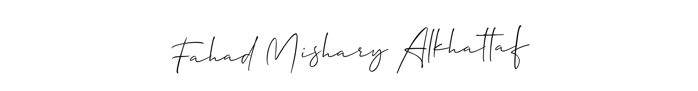 Make a beautiful signature design for name Fahad Mishary Alkhattaf. With this signature (Allison_Script) style, you can create a handwritten signature for free. Fahad Mishary Alkhattaf signature style 2 images and pictures png