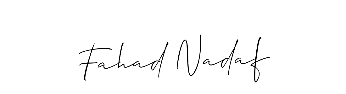 Allison_Script is a professional signature style that is perfect for those who want to add a touch of class to their signature. It is also a great choice for those who want to make their signature more unique. Get Fahad Nadaf name to fancy signature for free. Fahad Nadaf signature style 2 images and pictures png