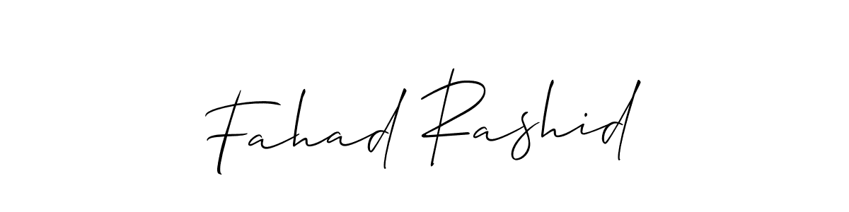 You should practise on your own different ways (Allison_Script) to write your name (Fahad Rashid) in signature. don't let someone else do it for you. Fahad Rashid signature style 2 images and pictures png