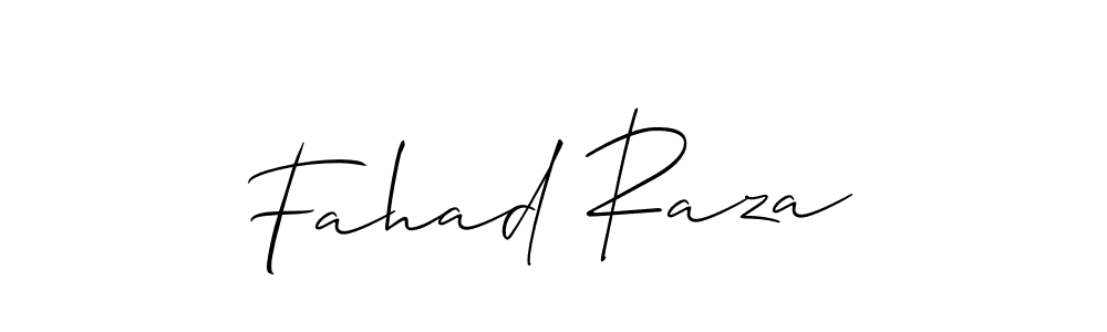 Design your own signature with our free online signature maker. With this signature software, you can create a handwritten (Allison_Script) signature for name Fahad Raza. Fahad Raza signature style 2 images and pictures png